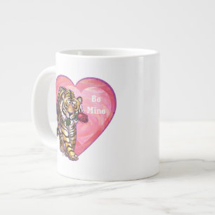 Tijger Valentijnsdag Extra Grote Mok