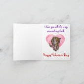 tijger Valentijnsdag Feestdagen Kaart (Binnen)