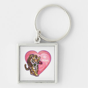 Tijger Valentijnsdag Sleutelhanger