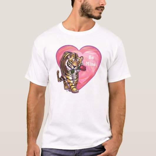 Tijger Valentijnsdag T-Shirt (Voorkant)