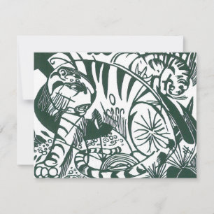 Tijger van Franz Marc, Vintage Expressionisme Kuns