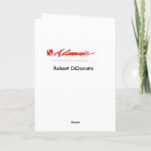 Tijger verlate verjaardag kaart (Achterkant)