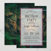 Tijger verstopt in gebladerte kaart (Voorkant / Achterkant)