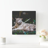 tijger vierkante klok (Huis)