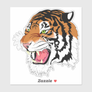 Tijger Vinyl Sticker
