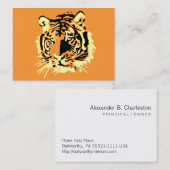 tijger visitekaartje (Voorkant / Achterkant)