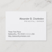 tijger visitekaartje (Achterkant)