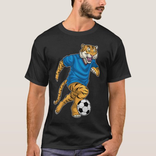 Tijger Voetbal Soccer T-shirt (Voorkant)