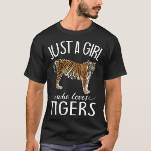 Tijger voor meisjes gewoon een meisje dat van tijg t-shirt