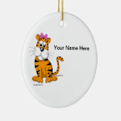 Tijger - Vrouw Keramisch Ornament (Rechts)