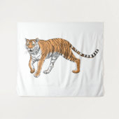 tijger wandkleed (Voorkant (horizontaal))