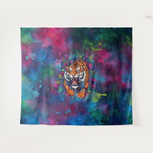 Tijger Wandkleed (Voorkant (horizontaal))