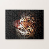 Tijger - Wilde grote katten Kunst Legpuzzel (Horizontaal)