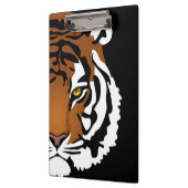 Tijger, wilde kat op zwart klembord (Links)