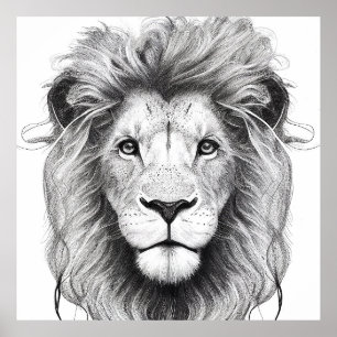 Tijger Wilde Natuur Dierlijke Illustratie Kunst Te Poster