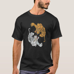 Tijger Yin Yang Roofdier Kat Koning Tijger Siberis T-shirt