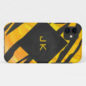 Tijger, zwart en Oranje afdrukken Case-Mate iPhone Case (Achterkant (horizontaal))