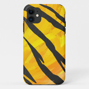 Tijger Zwart en Oranje Print iPhone 11 Hoesje
