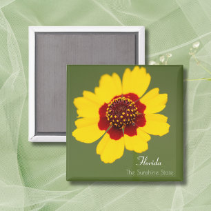 Tijgerbloem Coreopsis van de staat Florida Magneet