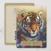 Tijgerbloem Uitnodiging QR Code (Voorkant / Achterkant)