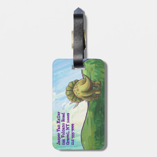 Tijgercadeautjes en Accessoires Bagagelabel (Achterkant verticaal)