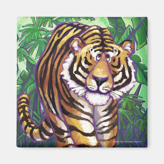 Tijgercadeautjes en Accessoires Magneet (Voorkant)