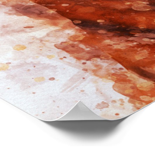 tijgercanvas poster (Hoek)