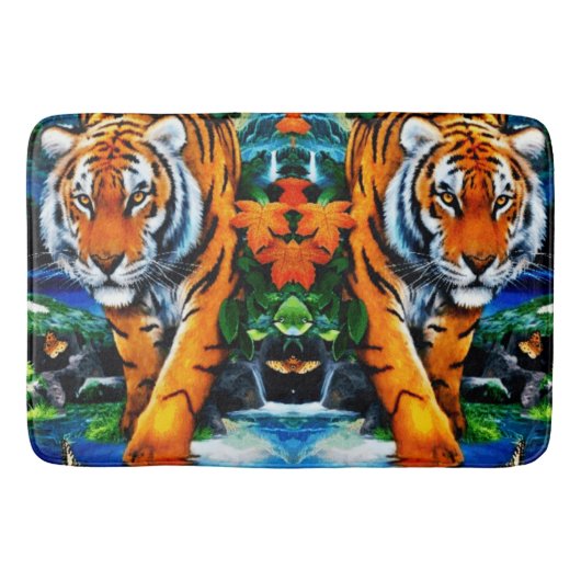 Tijgerdier Bengalen Badmat (Voorkant)