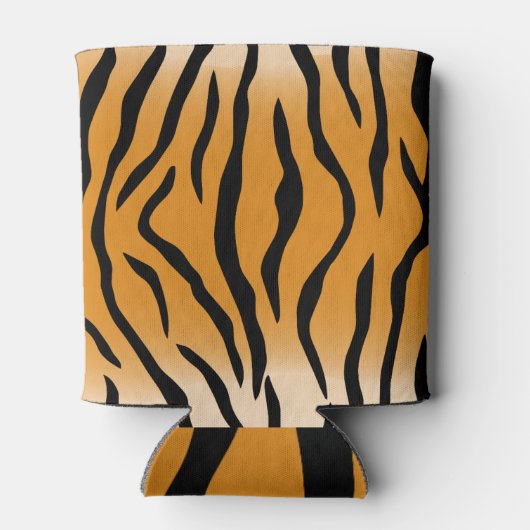 tijgerdierpatroon blikjeskoeler (Achterkant)