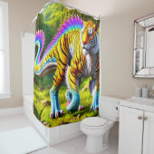 Tijgerdinosaurus Douchegordijn (In situ)