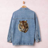  tijgergezicht tijgerhoofd wilde kat denim jacket (Hangar)