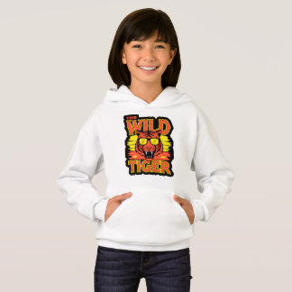 Tijgergrafische hoodie voor kinderen
