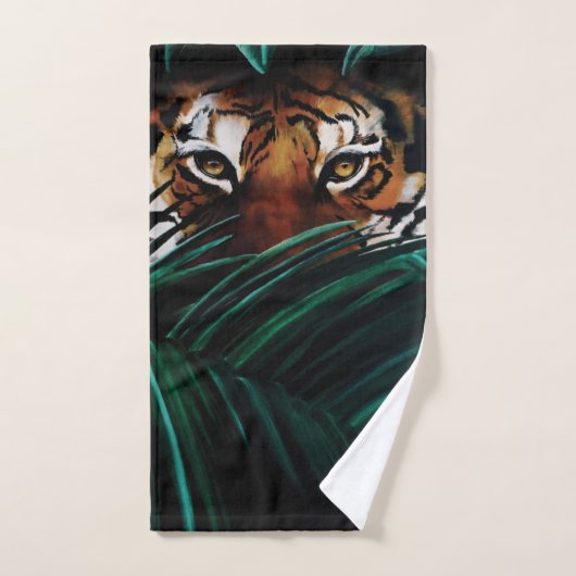 Tijgergroene Oerwouden bladeren Bad Handdoek (Handdoek)