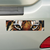 Tijgergroene Oerwouden bladeren Bumpersticker (Op auto)