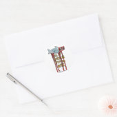 Tijgerhaai Ronde Sticker (Envelop)