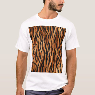 Tijgerhuid: hand-getrokken naadloos patroon. t-shirt
