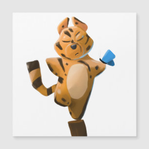 Tijgerjaar cartoon magneet