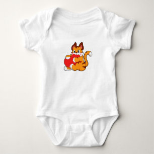 Tijgerkat in liefde met hart.PNG Romper