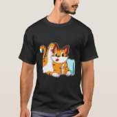Tijgerkat met piloot t-shirt (Voorkant)