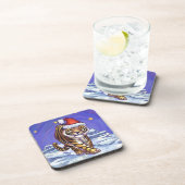 Tijgerkerstmis Bier Onderzetter (Rechterzijde)