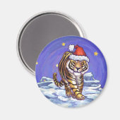 Tijgerkerstmis Magneet (Voorkant / Achterkant)