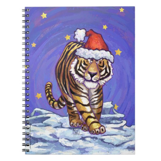 Tijgerkerstmis Notitieboek (Voorkant)