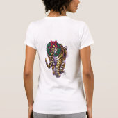 Tijgerkerstmis T-shirt (Achterkant)