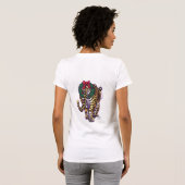 Tijgerkerstmis T-shirt (Achterkant volledig)