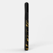 Tijgerkop tijgerstrepen zwart goud Case-Mate iPhone case (Achterkant/rechts)