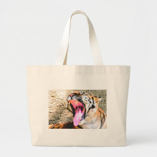 Tijgerkracht_ Grote Tote Bag