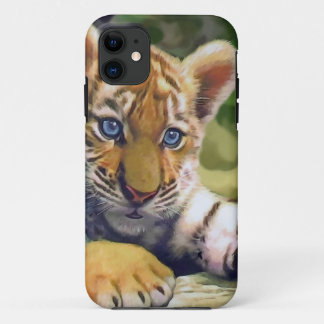Tijgerkub van het wild iPhone 11 hoesje
