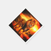 Tijgerleeuw Servet (Hoek)