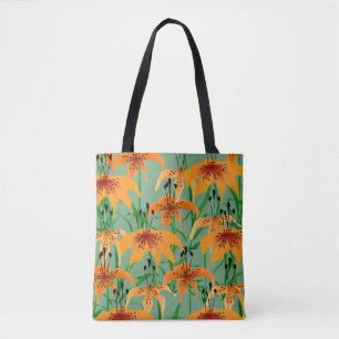 Tijgerlelie Allover Tote Draagtas