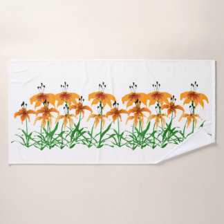 Tijgerlelie badhanddoek